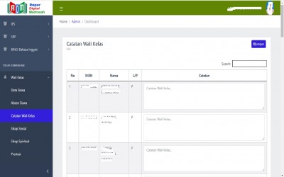 15 Contoh Catatan Wali Kelas Untuk Mengisi RDM Rapor Digital Madrasah